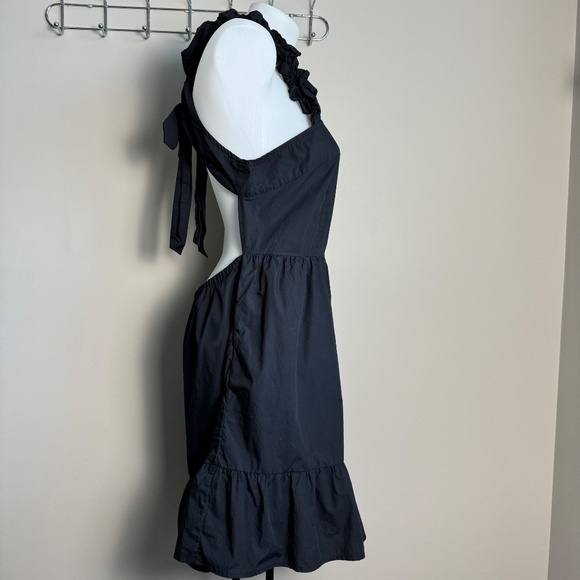 Who What Wear Black Sleeveless Backless Midi Shift Dress Size Large Summer - Picture 4 of 16